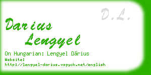 darius lengyel business card